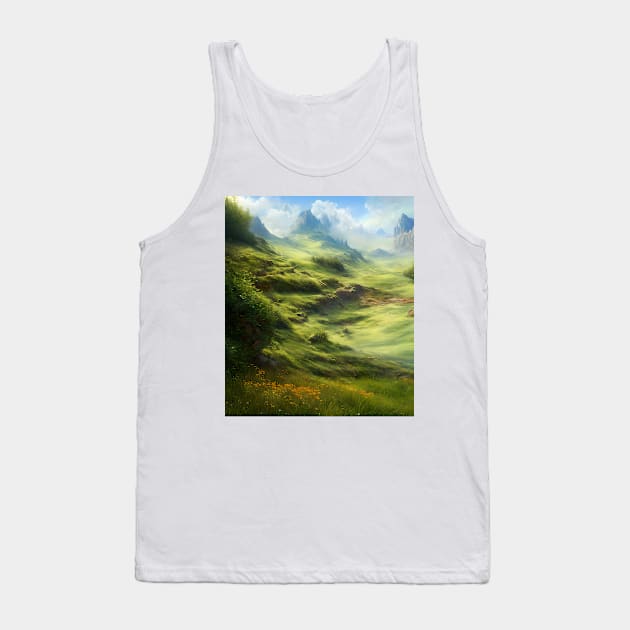 Tamayaki Field Tank Top by Fantasyscape